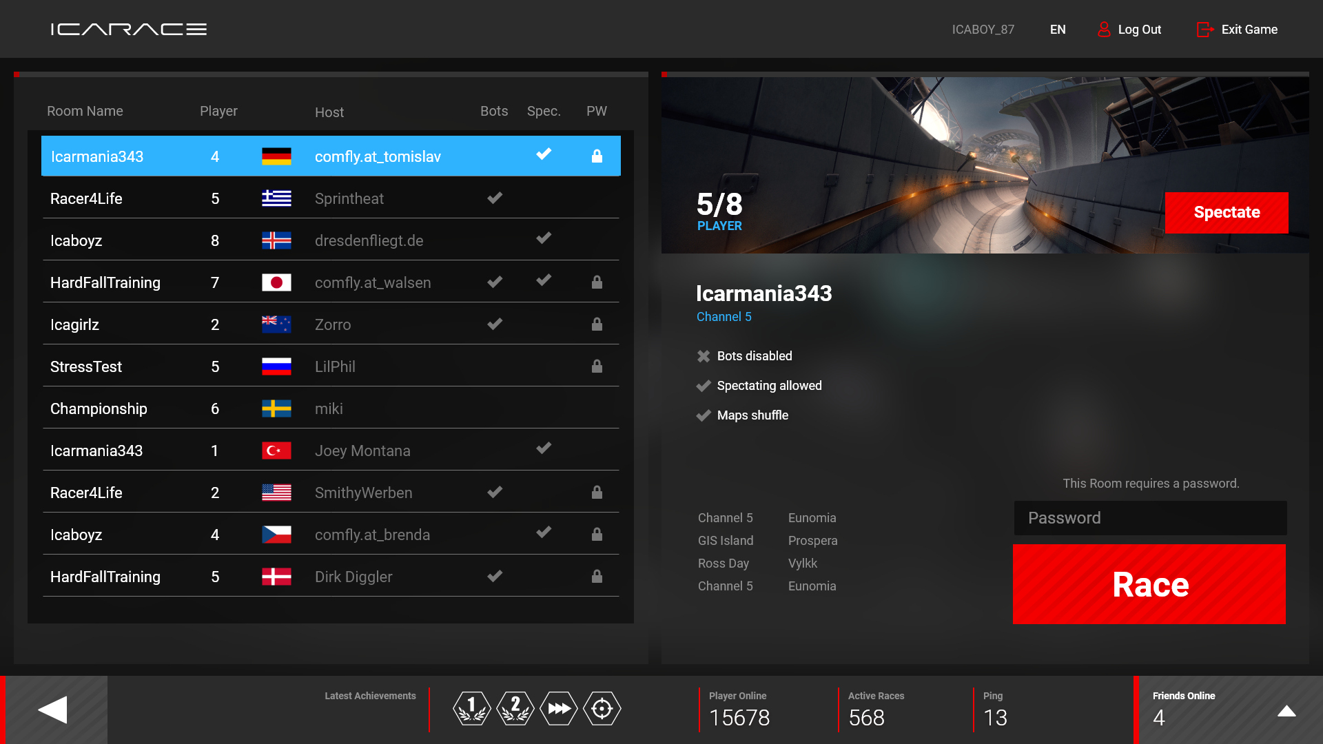 ICARACE Screenshot 7